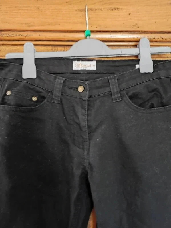 Calça jeans preta da marca Casual by Gémo tamanho 38 – photo 3